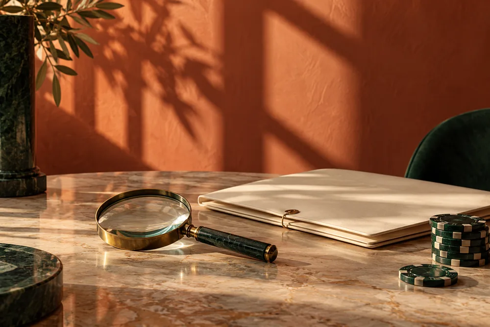 Lente, cartella e fiches per leggere le condizioni