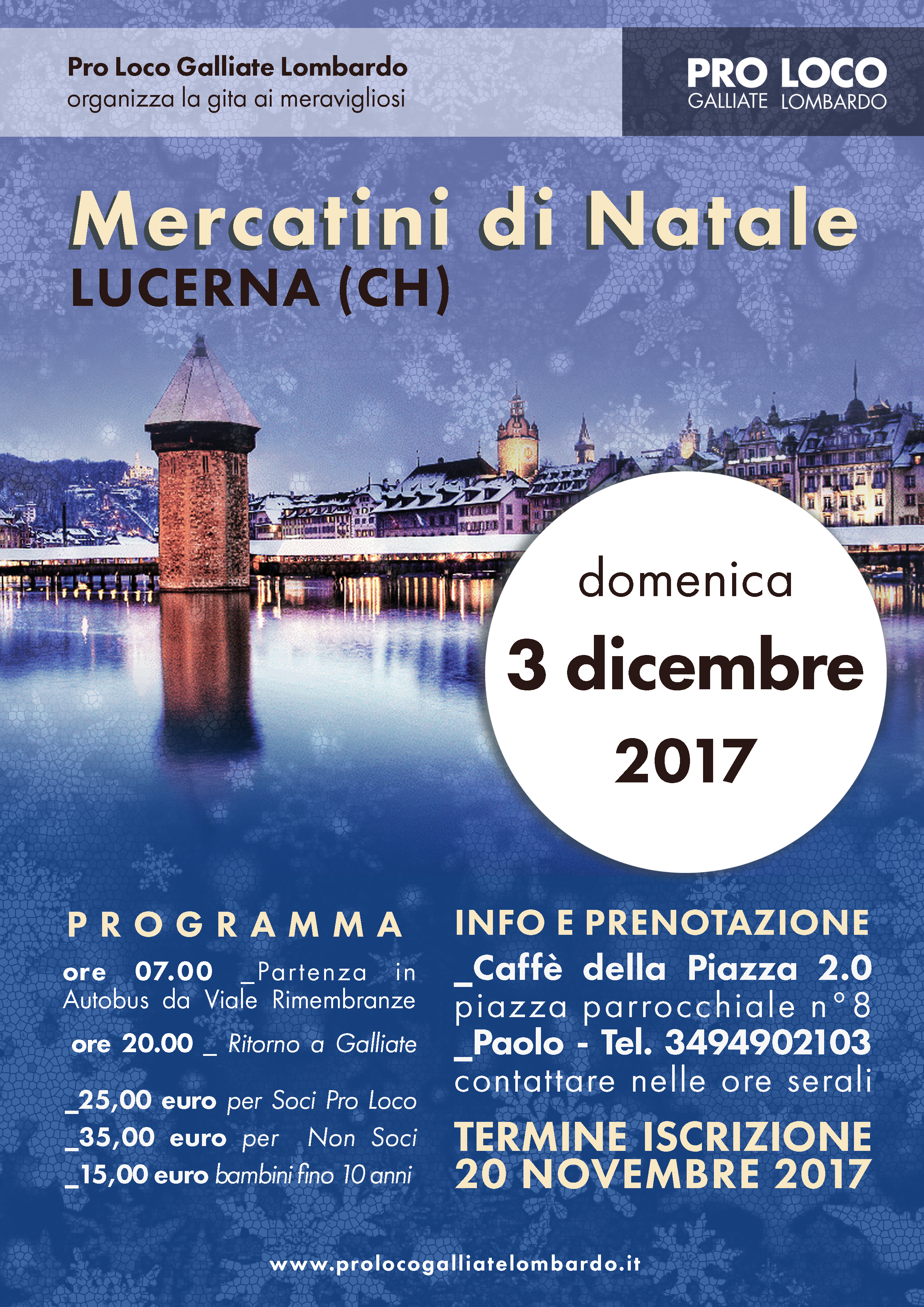 Foto Mercatini Di Natale Lucerna.Gita Ai Mercatini Di Natale Di Lucerna Ch Proloco Galliate Lombardo